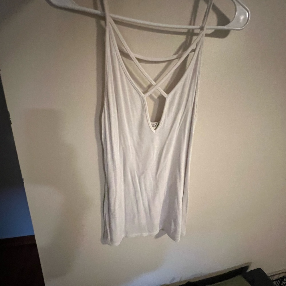 Elegant White Strappy Women's Top